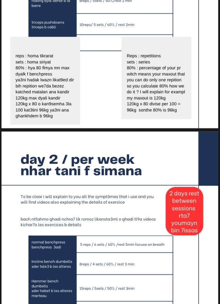 Benchpress program for power